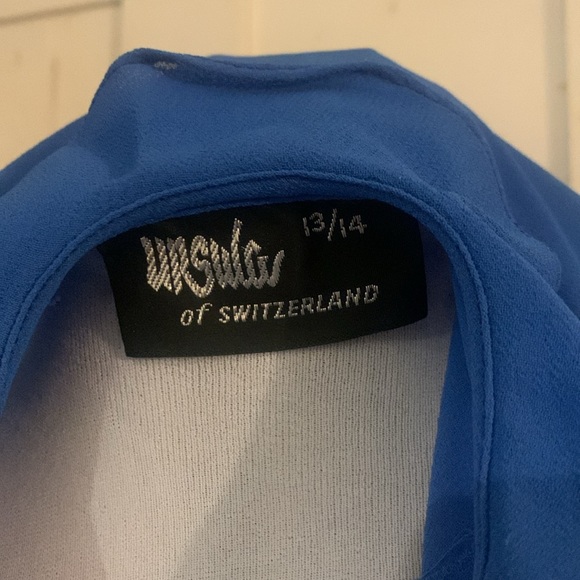 EC Ursula of Switzerland Ruffled Front Dress sz 13-14 - Picture 9 of 9